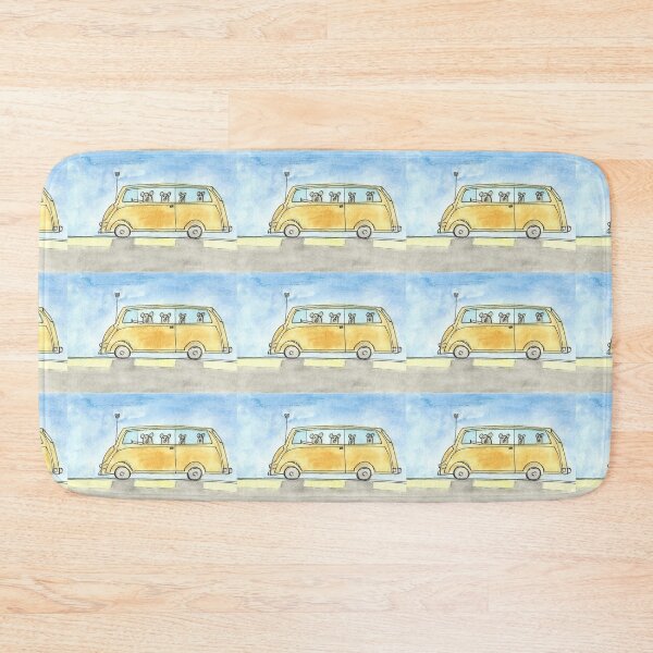 Item preview, Yellow Family Car Road Trip designed and sold by Boy and Belugee.