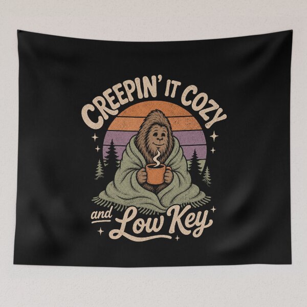 Item preview, Creepin' It Cozy Bigfoot Sasquatch Low Key designed and sold by StuckOnTees.