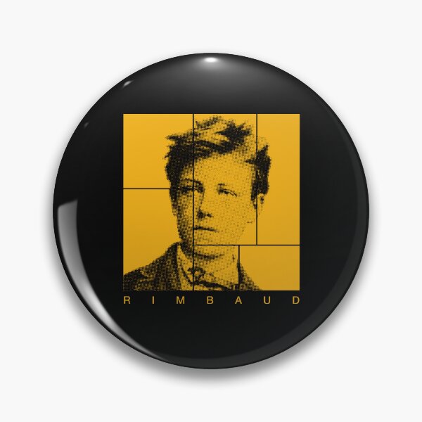 Item preview, Arthur Rimbaud halftone mondrian style portrait designed and sold by CMYKStudio.