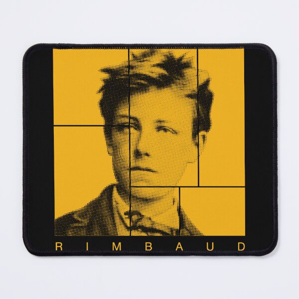 Item preview, Arthur Rimbaud halftone mondrian style portrait designed and sold by CMYKStudio.