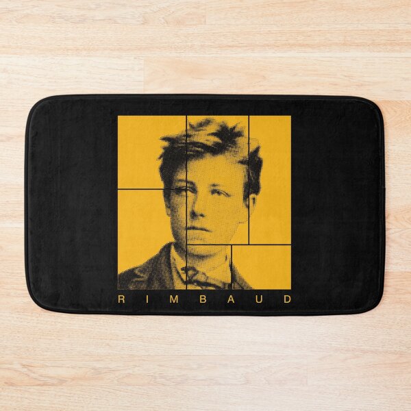 Item preview, Arthur Rimbaud halftone mondrian style portrait designed and sold by CMYKStudio.