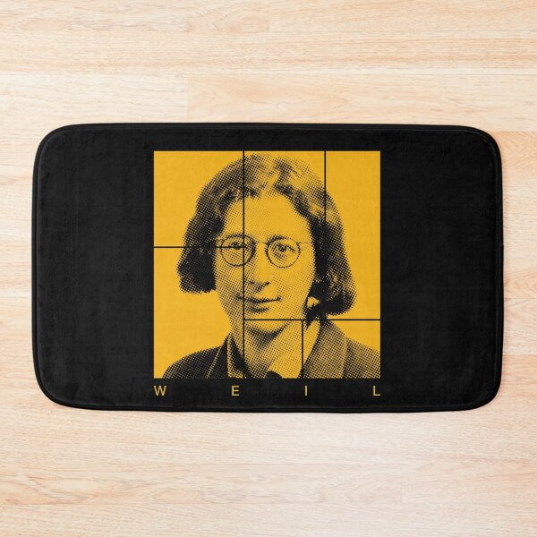 Item preview, Simone Weil halftone mondrian style portrait designed and sold by CMYKStudio.