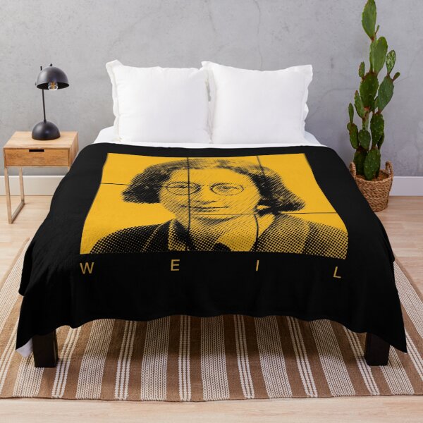 Item preview, Simone Weil halftone mondrian style portrait designed and sold by CMYKStudio.