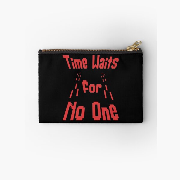 Item preview, Time Waits For No One – Retro Pixel Art Quote designed and sold by THROUGH-LIFE.