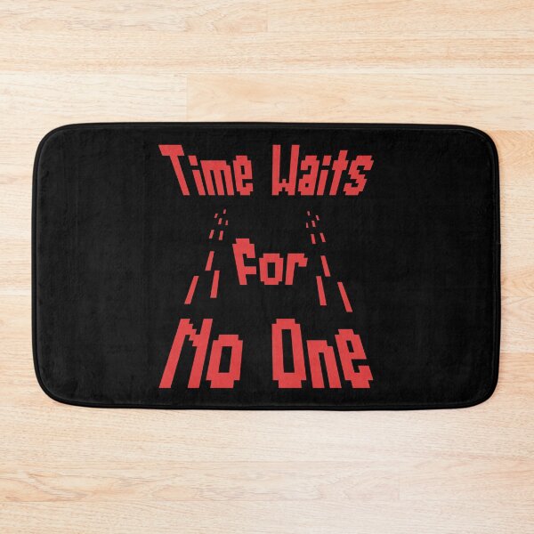 Item preview, Time Waits For No One – Retro Pixel Art Quote designed and sold by THROUGH-LIFE.