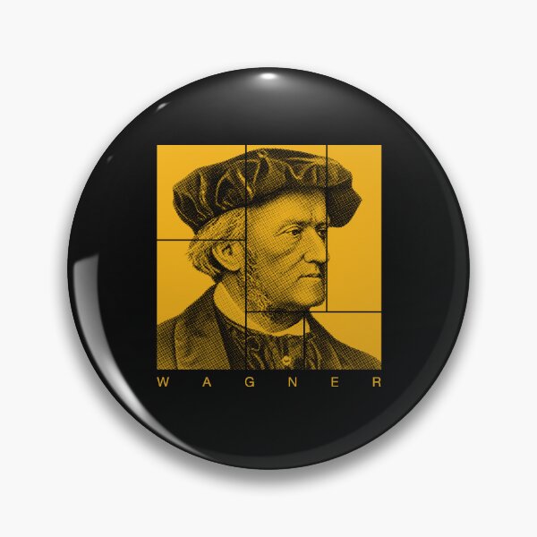 Item preview, Richard Wagner halftone mondrian style portrait designed and sold by CMYKStudio.