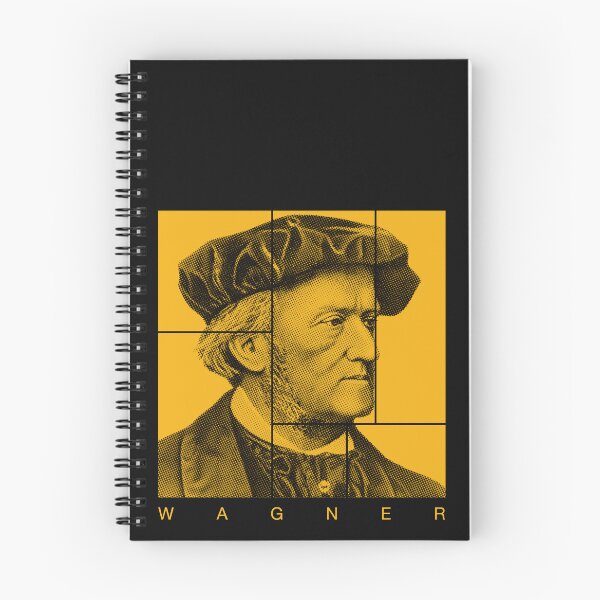 Item preview, Richard Wagner halftone mondrian style portrait designed and sold by CMYKStudio.