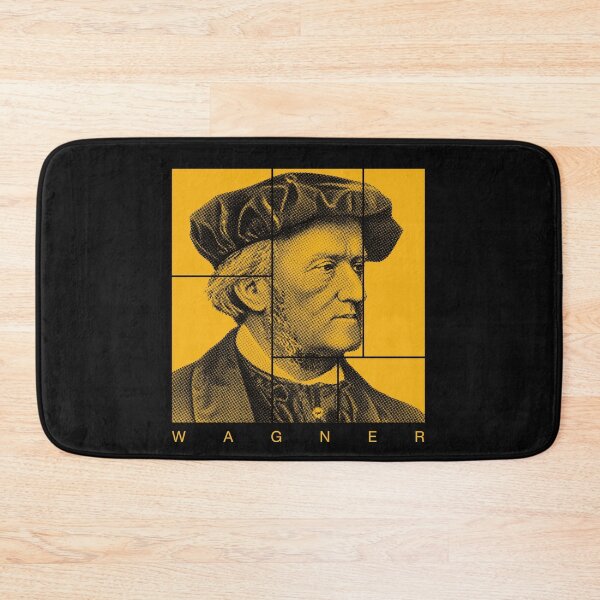 Item preview, Richard Wagner halftone mondrian style portrait designed and sold by CMYKStudio.