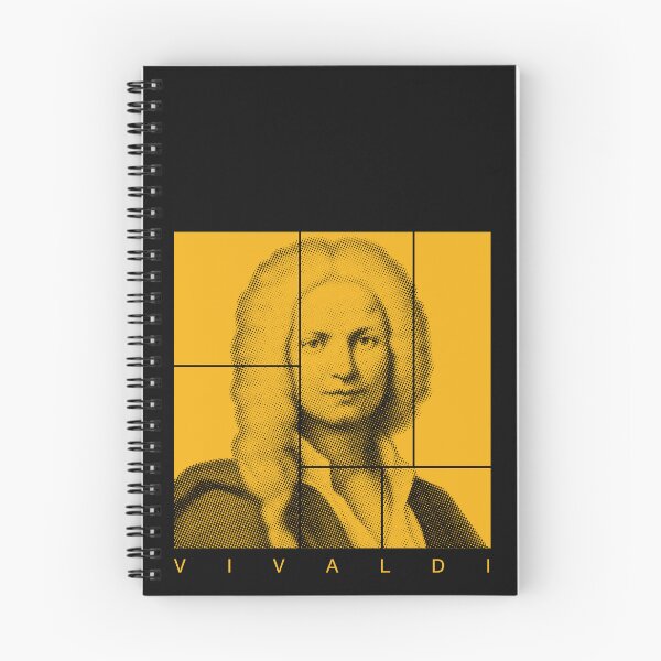 Item preview, Antonio Vivaldi halftone mondrian style portrait designed and sold by CMYKStudio.