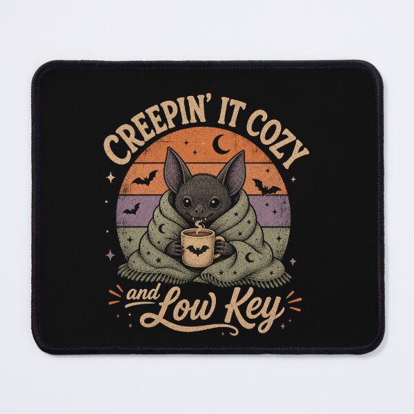 Item preview, Creepin' It Cozy Low Key Bat Coffee Lover designed and sold by StuckOnTees.