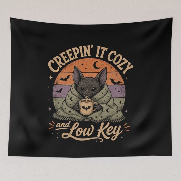 Item preview, Creepin' It Cozy Low Key Bat Coffee Lover designed and sold by StuckOnTees.