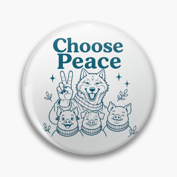 Item preview, Wolf & Pigs Truce T-shirt designed and sold by PeaceUniversal.