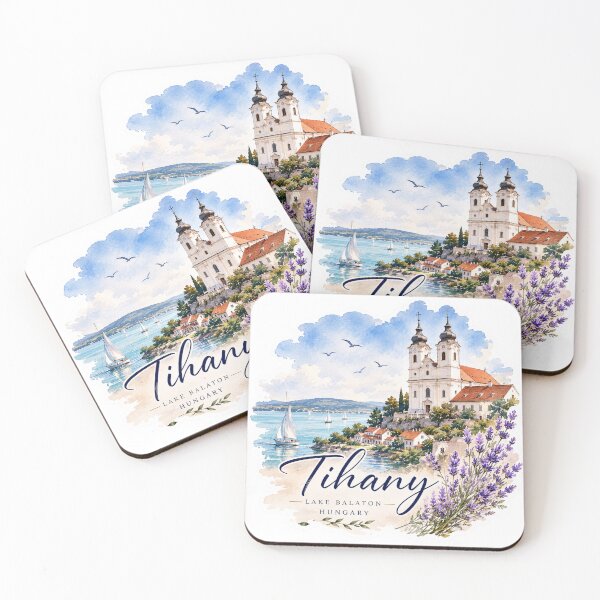Item preview, Tihany Lake Balaton Hungary Lavender Peninsula Travel Souvenir designed and sold by GusiaTreasures.
