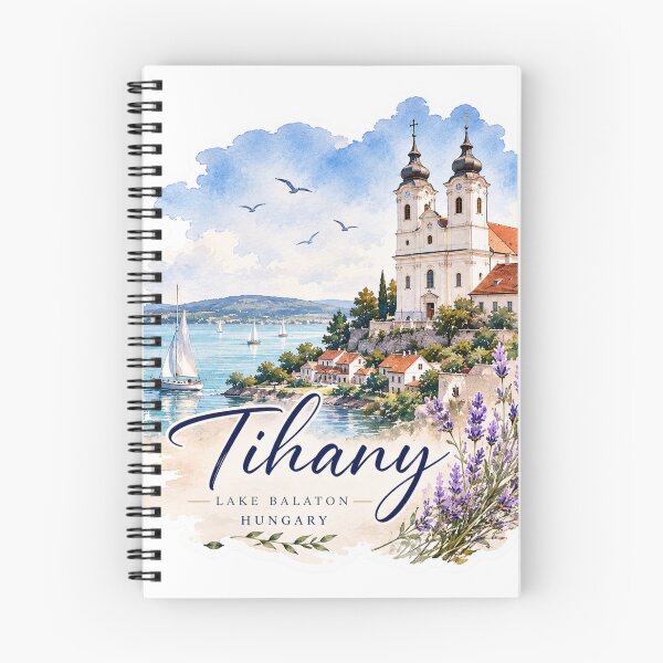 Item preview, Tihany Lake Balaton Hungary Lavender Peninsula Travel Souvenir designed and sold by GusiaTreasures.