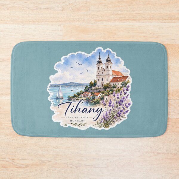 Item preview, Tihany Lake Balaton Hungary Lavender Peninsula Travel Souvenir designed and sold by GusiaTreasures.