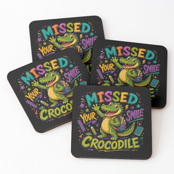 Item preview, Missed Your Smile Crocodile A Fun Design For Kids and School designed and sold by DarkRelicStudio.