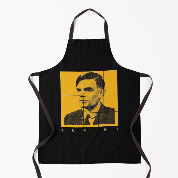 Item preview, Alan Turing halftone mondrian style portrait designed and sold by CMYKStudio.