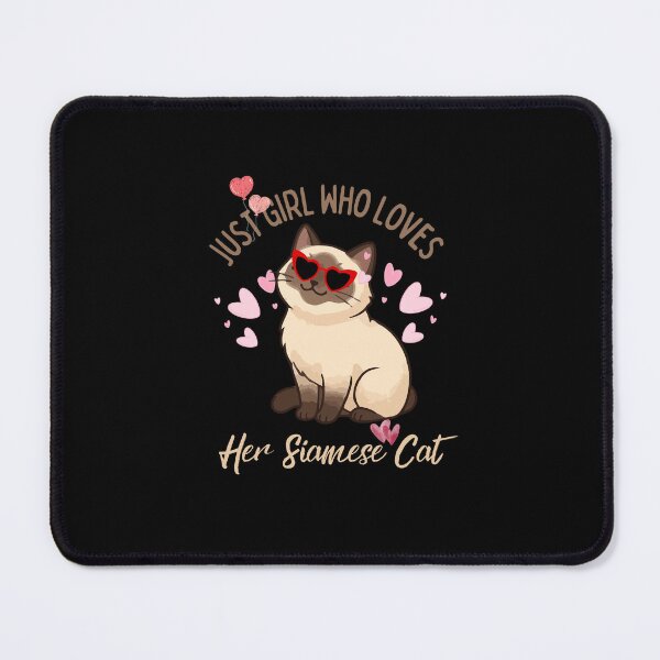 Item preview, Just A Girl Who Loves Her Siamese Cat Heart Sunglasses Cute Pink Hearts designed and sold by Fateh-Kro ⭐⭐⭐⭐⭐.