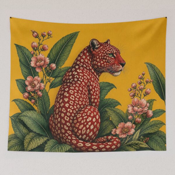 Item preview, Crimson Leopard in Bloom designed and sold by Rohan132.