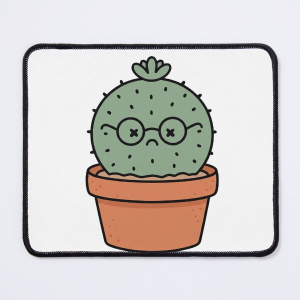 Item preview, cactus with glasses - overwatered and underslept designed and sold by shellle in the ocean.