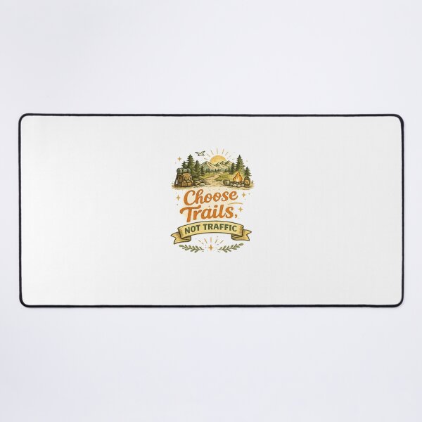 Item preview, Choose Trails Not Traffic | Vintage Hiking & Camping T-Shirt designed and sold by ✨ Daily Vibe Studio ✨.