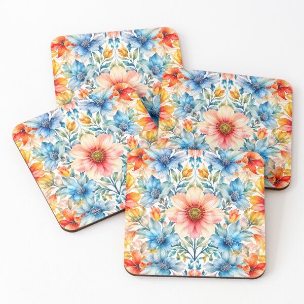 Item preview, Watercolor Floral Pattern designed and sold by behappyandrelax.