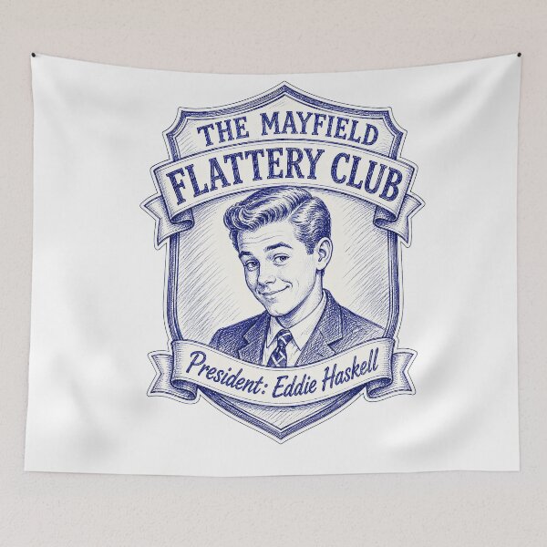 Item preview, The Mayfield Flattery Club – President Eddie Haskell designed and sold by Snarky Threads.