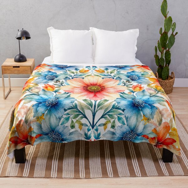 Item preview, Watercolor Floral Pattern designed and sold by behappyandrelax.