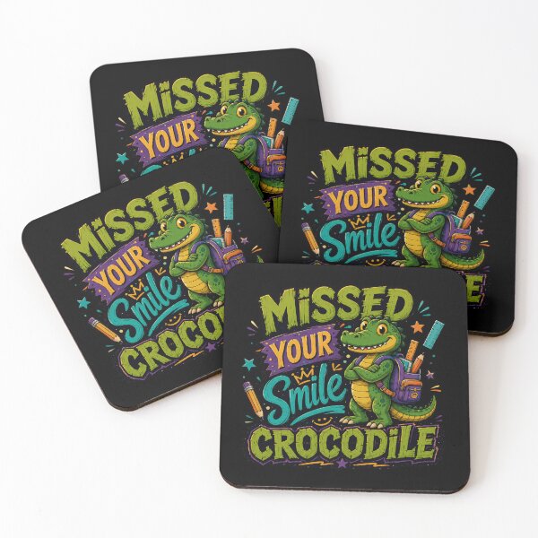 Item preview, Missed Your Smile Crocodile A Fun Design For Kids and School designed and sold by DarkRelicStudio.
