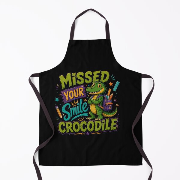 Item preview, Missed Your Smile Crocodile A Fun Design For Kids and School designed and sold by DarkRelicStudio.