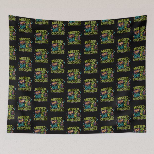 Item preview, Missed Your Smile Crocodile A Fun Design For Kids and School designed and sold by DarkRelicStudio.