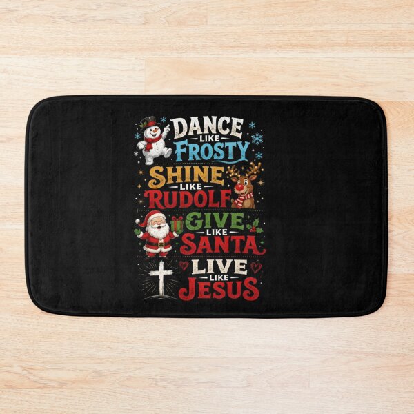 Item preview, Dance Like Frosty Shine Like Rudolf Give Like Santa Live Like Jesus | Christian Christmas designed and sold by Obinne.