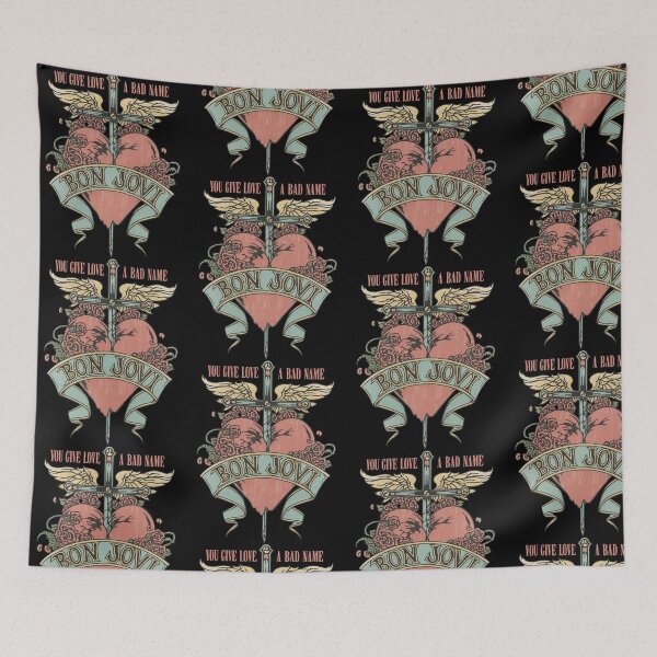 Item preview, Bon Jovi Retro Floral Logo designed and sold by Breannarts.