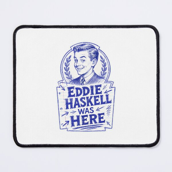 Item preview, Eddie Haskell Was Here – Vintage Notebook Doodle designed and sold by Snarky Threads.