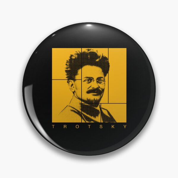 Item preview, Lev Trotsky halftone mondrian style portrait designed and sold by CMYKStudio.