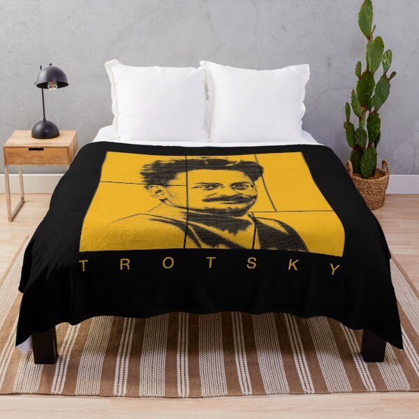 Item preview, Lev Trotsky halftone mondrian style portrait designed and sold by CMYKStudio.