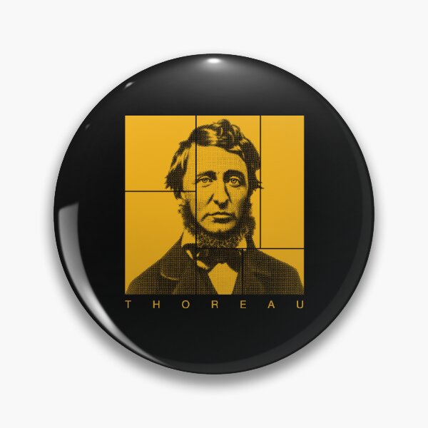Item preview, Henry David Thoreau  halftone mondrian style portrait designed and sold by CMYKStudio.