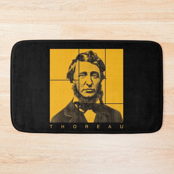 Item preview, Henry David Thoreau  halftone mondrian style portrait designed and sold by CMYKStudio.