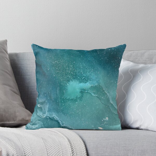 Item preview, Watercolor Galaxy Emerald Teal Painted Space designed and sold by FrostyFrisby.