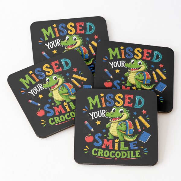 Item preview, Missed Your Smile Crocodile A Fun Design For Kids and School designed and sold by DarkRelicStudio.