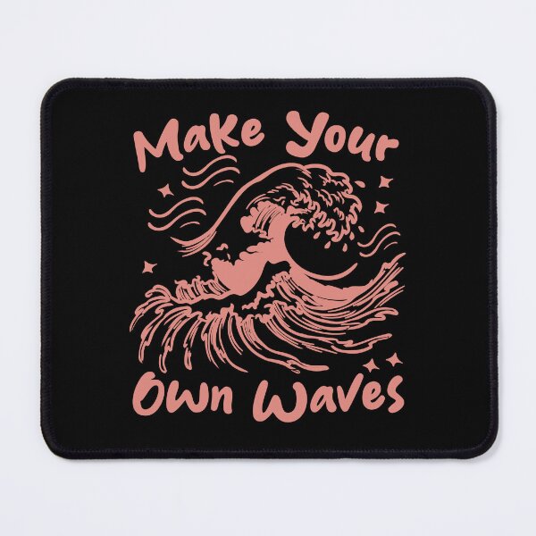 Item preview, Make Your Own Waves – Retro Crashing Wave Surf Design designed and sold by THROUGH-LIFE.
