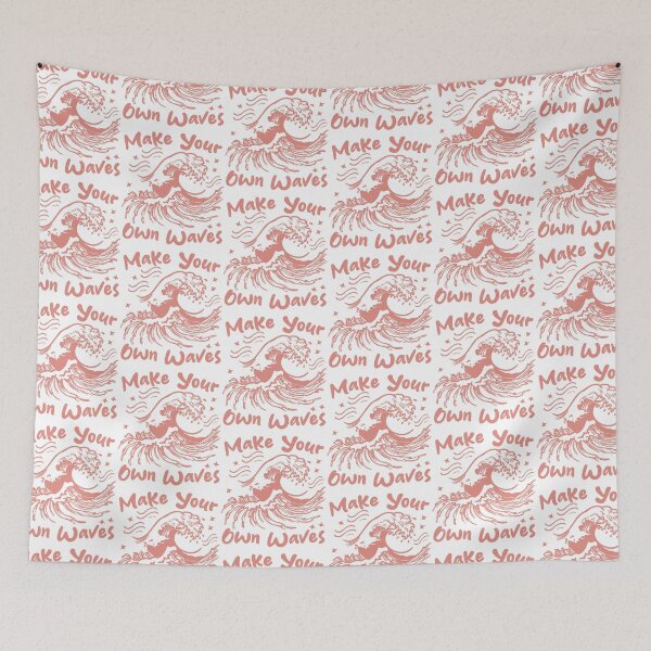 Item preview, Make Your Own Waves – Retro Crashing Wave Surf Design designed and sold by THROUGH-LIFE.