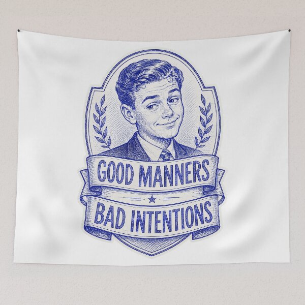 Item preview, Eddie Haskell – Good Manners Bad Intentions designed and sold by Snarky Threads.