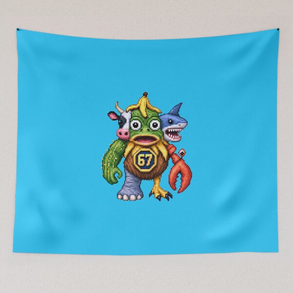 Item preview, Retro Pixel Art Hybrid Monster Character 67 designed and sold by MariaPCMaria.