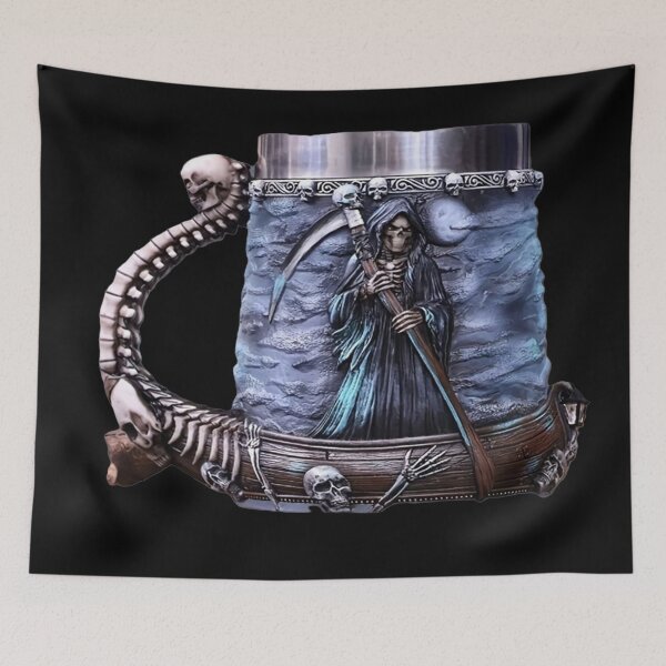 Item preview, Gothic Grim Reaper Sculpted Mug designed and sold by TroviTutto.