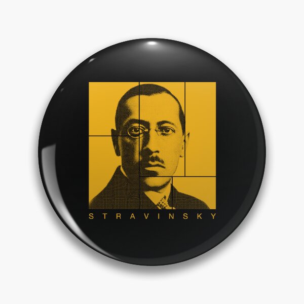 Item preview, Igor Stravinsky halftone mondrian style portrait designed and sold by CMYKStudio.