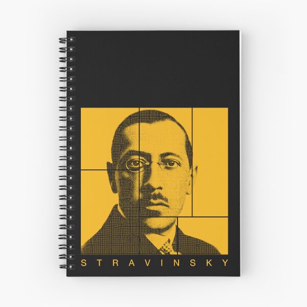 Item preview, Igor Stravinsky halftone mondrian style portrait designed and sold by CMYKStudio.