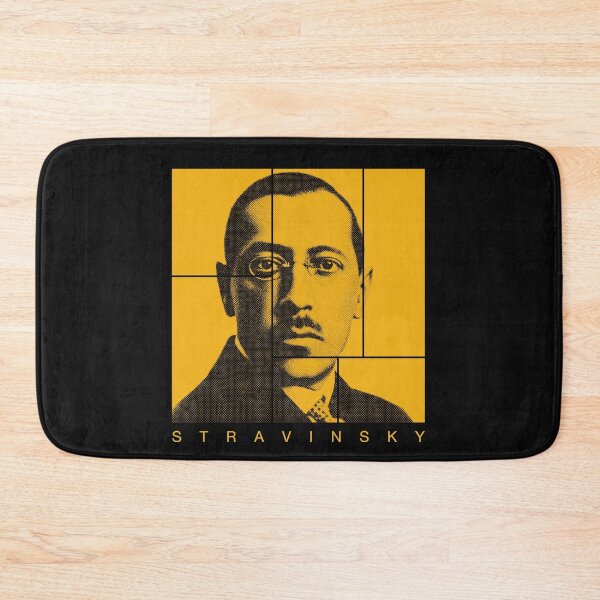 Item preview, Igor Stravinsky halftone mondrian style portrait designed and sold by CMYKStudio.