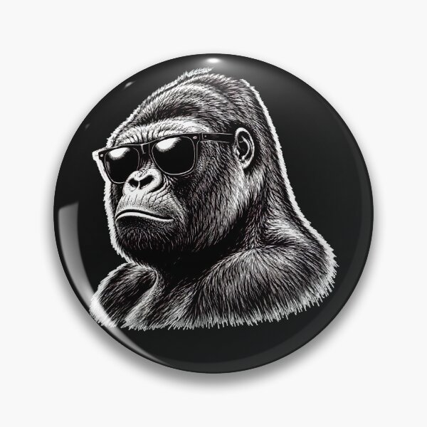 Item preview, Funny Gorilla Face With Glasses designed and sold by erozzz.