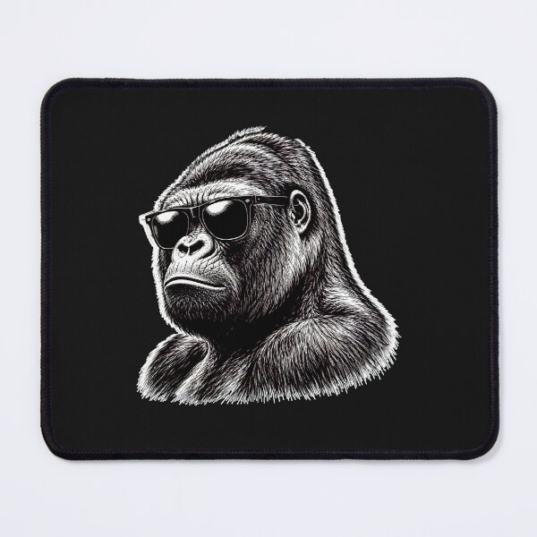 Item preview, Funny Gorilla Face With Glasses designed and sold by erozzz.